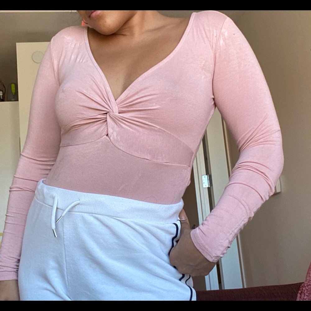 Pink body suit!